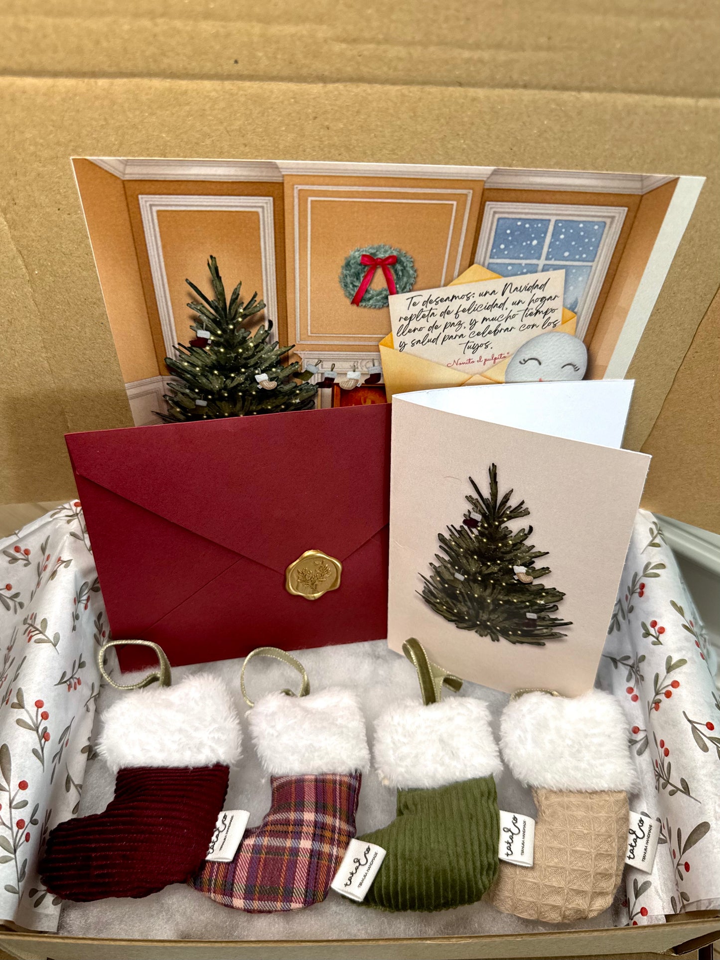 Botas adorno Navidad