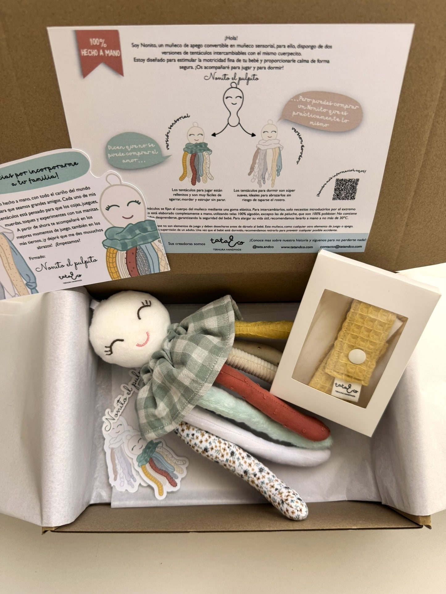 Nonito sensorial + cinta cuelga juguetes