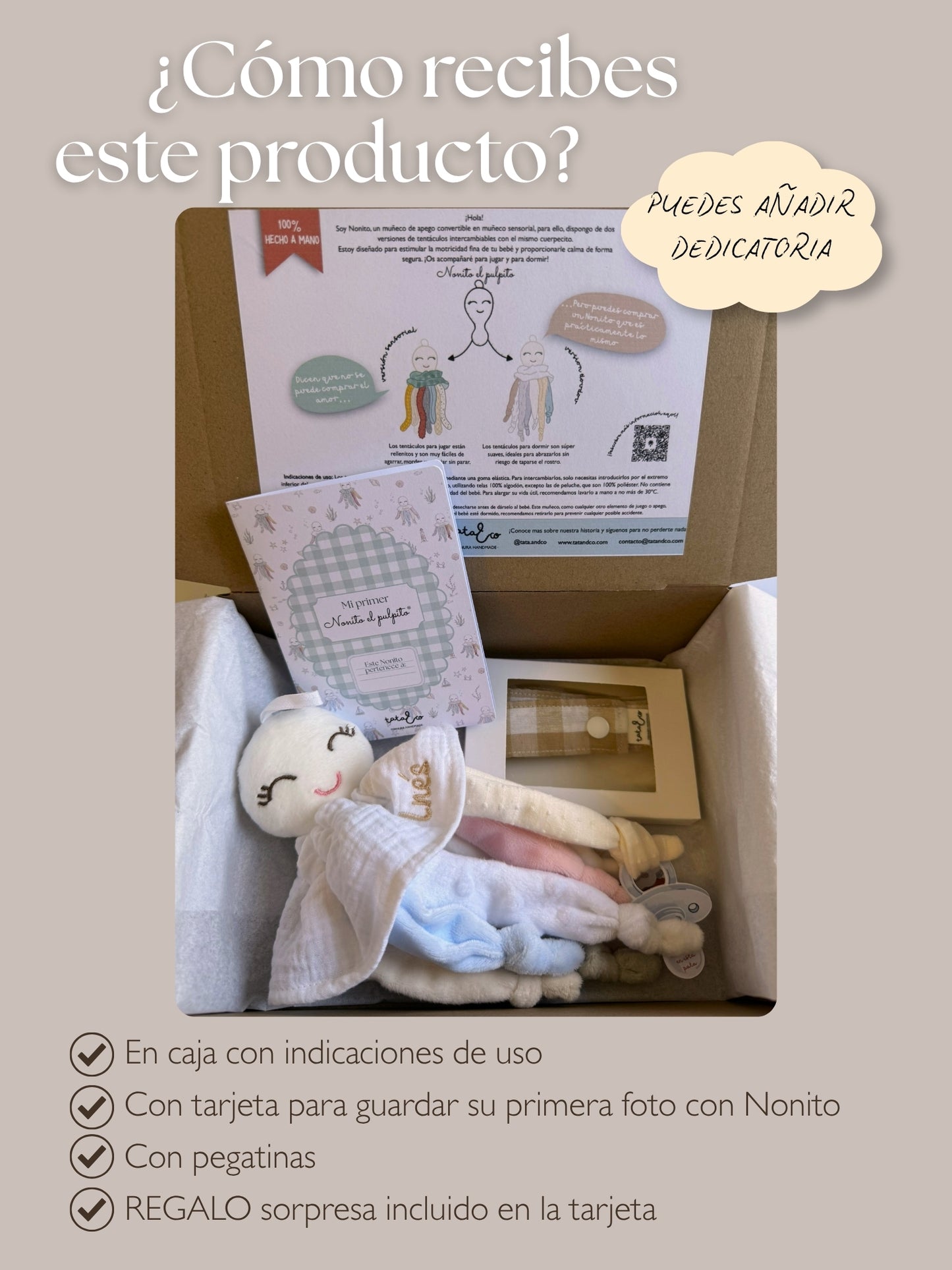 Nonito doudou + Cinta cuelga juguetes