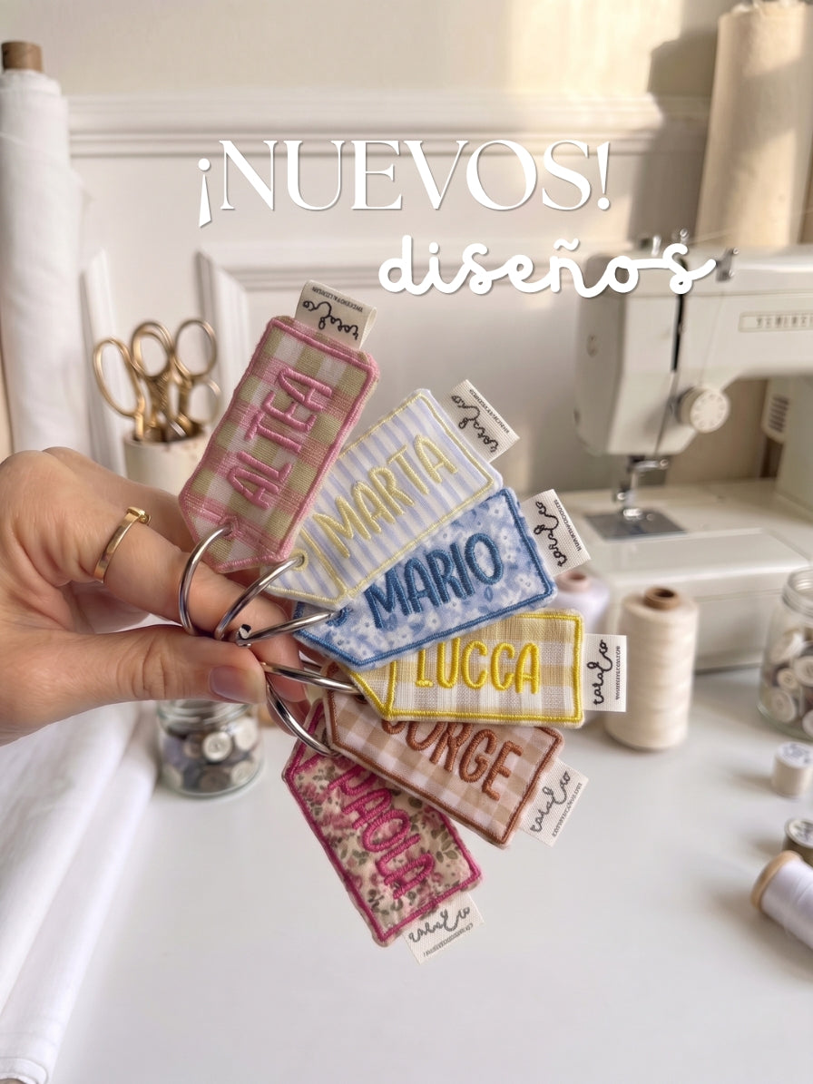 Llavero bordado personalizado