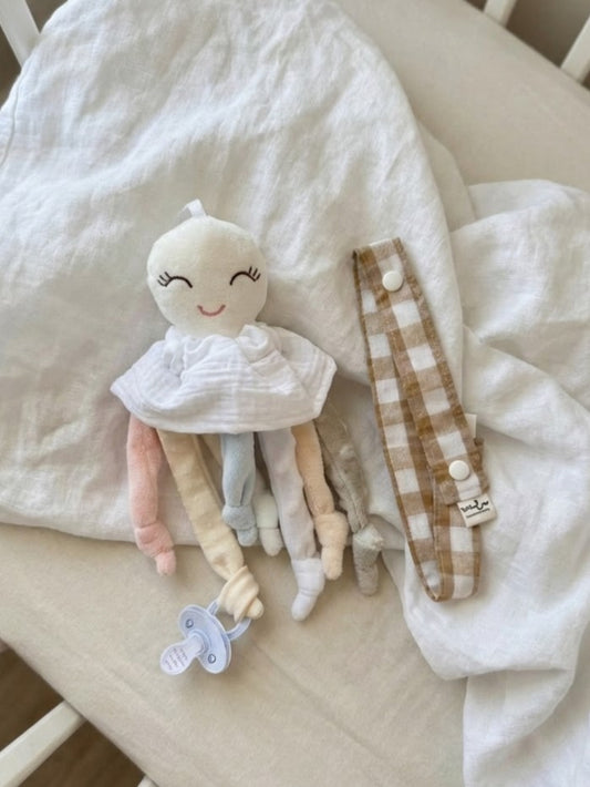 Nonito doudou + Cinta cuelga juguetes