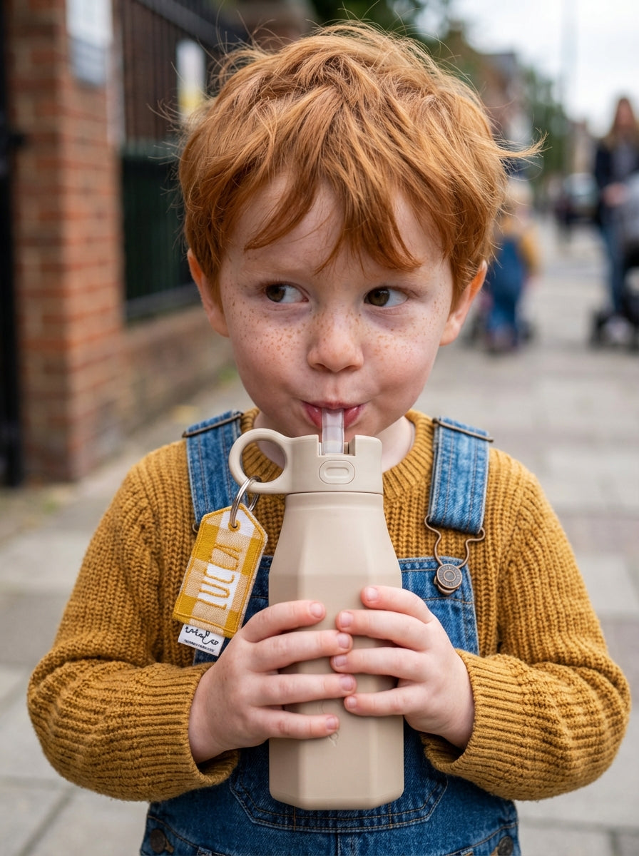 Botella de agua con llavero personalizado