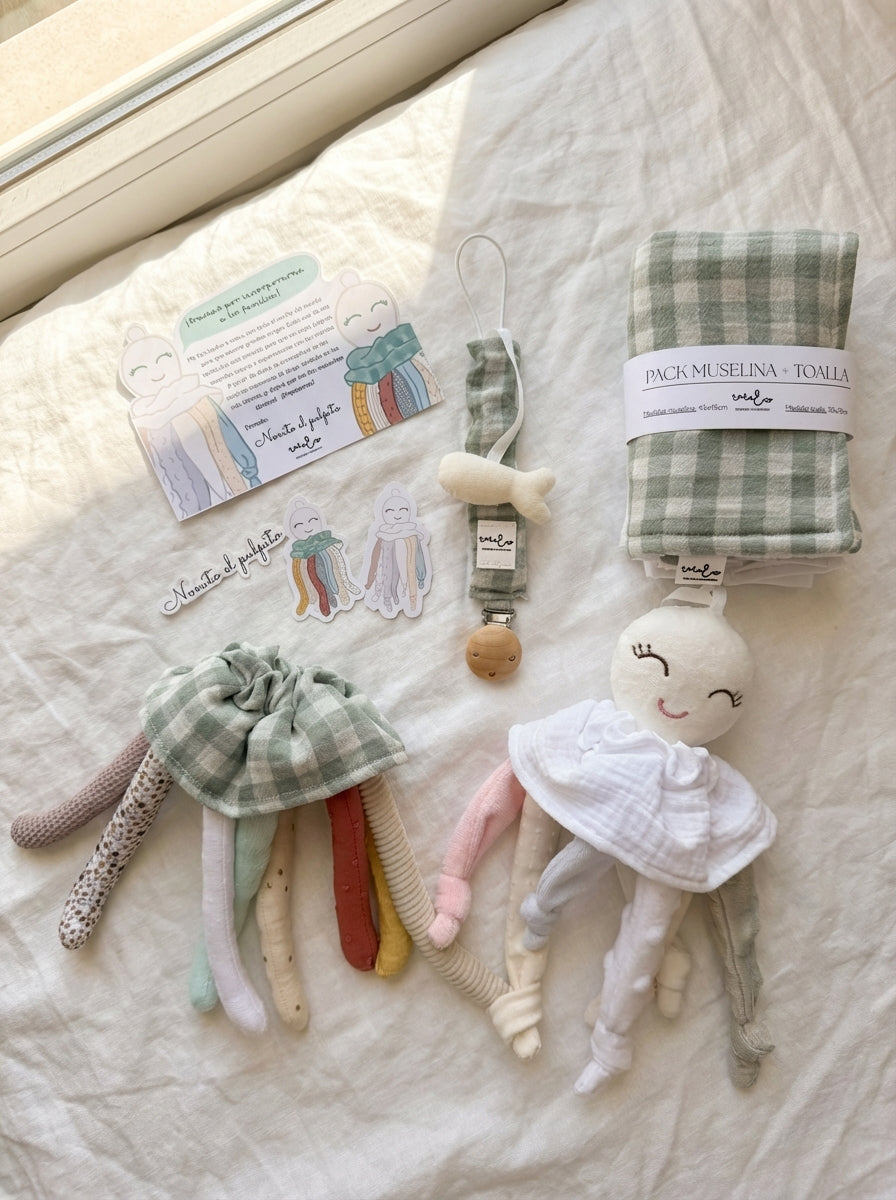Pack Nonito el pulpito + Muselina y toalla + Chupetero