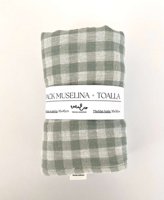 Pack toalla y muselina