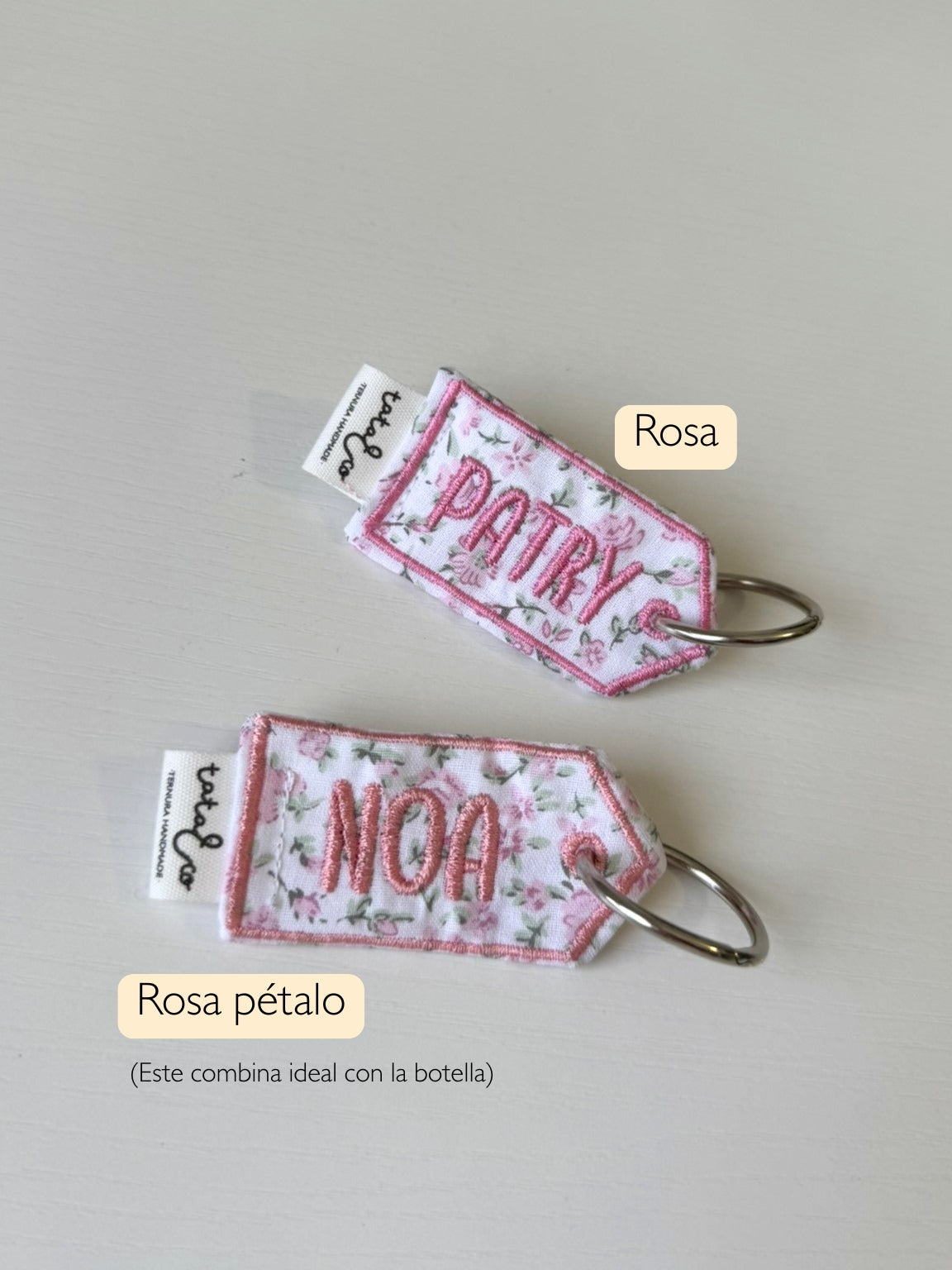 Llavero bordado personalizado